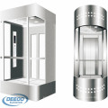 Semi Circle Personal Commercial Low Cost Pasajero Glass Human Elevator